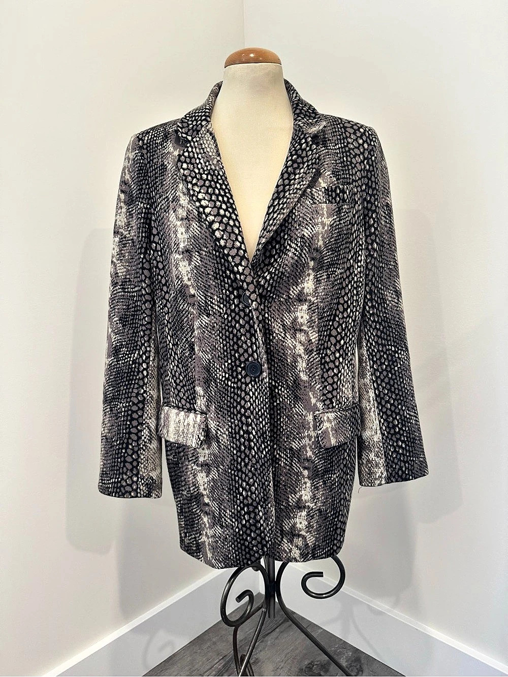 Snake Print Blazer